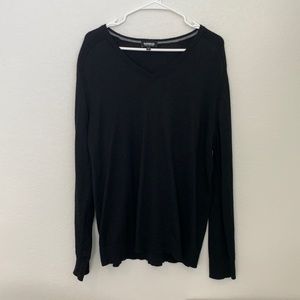 Merino Wool Mens V-Neck Express Sweater